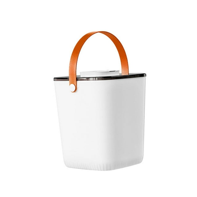 Contenedor de almacenamiento de alimentos para mascotas, contenedor de almacenamiento de alimentos secos al vacío con tapa, cubo hermético de gran Blanco