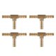 thumbnail image 3 of Conector De Púas En T De Latón, 5 Piezas De Accesorios De Agua De 3 Vías Conector De Púas En T Para Tubería De Gas Doméstica Para Herramienta Eléctrica ANGGREK Otros, 3 of 8
