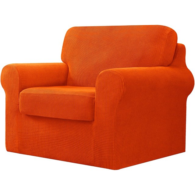 CHUN YI Stretch Checks Spandex Sofa Cover Separate Backrests Cushions Cover Slipcover