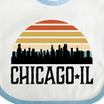 thumbnail image 4 of Inktastic Chicago Illinois Skyline Vintage Boys or Girls Baby Bib, 4 of 4