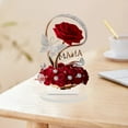 thumbnail image 5 of Cevemin Red Rose 2D Acrylic Ornament for Home Decor - Elegant Mother's Day Gift, Desk Decoration with Easy Assembly, 8.27x5.41 Inches, 5 of 8