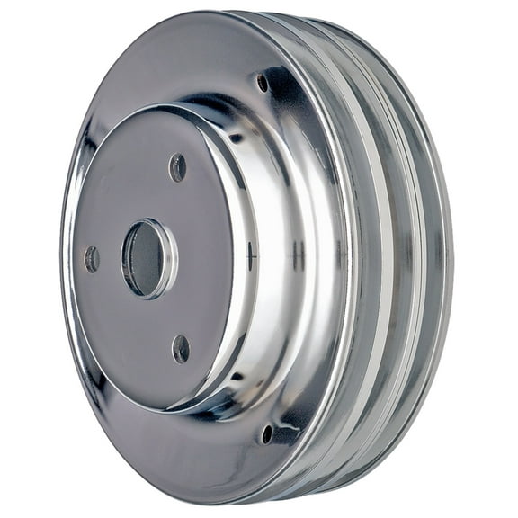Trans-Dapt 9608 TDP9608 CRK PULLEY TRPL SBC LWP CH Fits select: 1976-1982,1984-1985 CHEVROLET CORVETTE