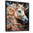 thumbnail image 2 of Designart "Carousel Whirling Wonder Painting I" Cityscapes Floater Framed Wall Decor, 2 of 7