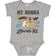 thumbnail image 3 of Inktastic My Nonna Loves Me with Sloth and Hearts Boys or Girls Baby Bodysuit, 3 of 5