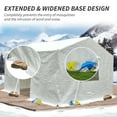 thumbnail image 5 of Gazebo Accessories 12' x 20' Universal Winter Gazebo Cover for Hardtop Gazebos,Enclosed Cover with Sidewalls and Mesh Windows Waterproof (White), 5 of 12