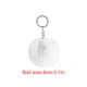 thumbnail image 1 of Bearachild Fuzzy Ball Llavero Creativo Portátil Exquisito Encantador Llaveros Delicados Multi-colores Llaveros Mujeres Negro 4cm Artesanía Blanco 8cm Bearachild HA059936-75, 1 of 6