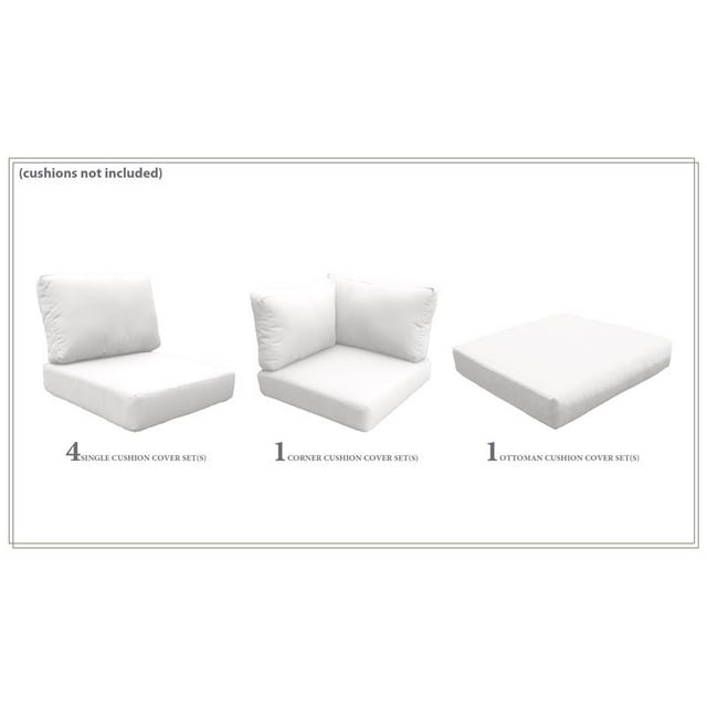 TK Classics High Back Cover Set in Sail White for MIAMI-07f