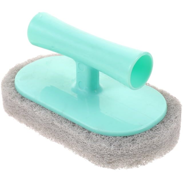 Cepillo de limpieza de cocina con mango, práctico estropajo para el hogar (beige)