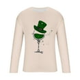 thumbnail image 4 of Maean St Patricks Day Shirt for Men Long Sleeve Fashion T-Shirt Mens Big and Tall Tops Clothes, 4 of 5