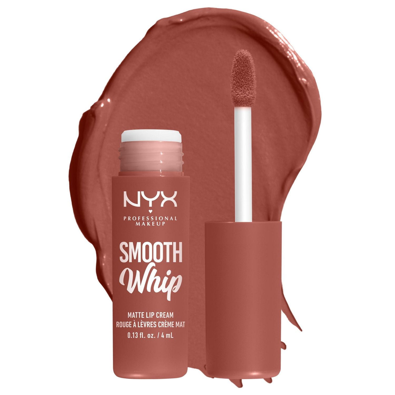 NYX PROFESSIONAL MAKEUP, Smooth Whip, Matte Lip Cream, Shea + cocoa butter, Vegan Formula, 4ml