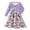 Purple, variant on Futezty Toddler Boys Girls Clothes Fall Winter Outfit Sets, Set For Kids Long Sleeve Round Neck Floral Stretch 6M 9M 12M 2T 3T 4T 2 PC Party Wear