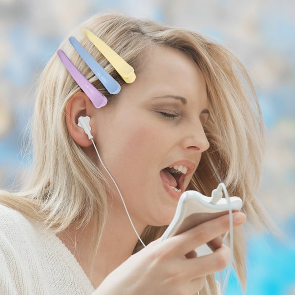 Raindrops 12-Pack Snap Hair Clips for Hair Sectioning and Partitioning, Ideal for Washing Face and Styling