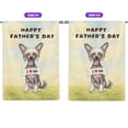 thumbnail image 2 of Cute Chinese Crested Loves Dad Happy Father's Day House Flag 28x40in Double Sided Dog Lover Outdoor Decor - 12008, 2 of 5