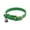 Green, variant on Classic Genuine Leather Cat Collar with Bell & Safety Elastic Adjustable Kitten Collar Soft Lightweight Buckle Fastening(Purple,Size S)