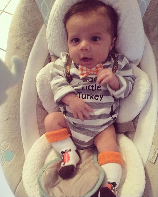 thanksgiving baby socks