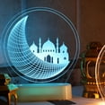 thumbnail image 3 of Eid Ramadan Decorative Light, Unbreakable 3D Eid Mubarak LED Lamp Moon Castle Pattern  For Bedroom, 3 of 8