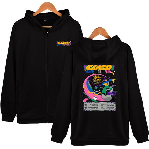 CUCO Hitchhiker Tour Zip Hooded Sweatshirt Fashion Zip Clothes Unique Zip Jacket