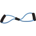 thumbnail image 2 of Exercise Fitness Resistance Yoga Boxing Elastic Rubber Band with Handles, Black/Blue, 2 of 3