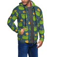 thumbnail image 3 of Zip Up Hoodies for Men - cartoon frog heart cute Long Sleeve Comfrt Men'S Fashion Hoodies & Sweatshirts, Jackets for Men Hoodies Pullover Clothing Clothes with Pouch, 3 of 5