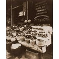 thumbnail image 2 of Atget, Eugene 15x18 White Modern Wood Framed Museum Art Print Titled - Rue Sainte-Opportune - Produce Display, rue Sainte-Opportune. Sepia, 2 of 4