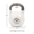 thumbnail image 6 of Titan Fitness 32 KG Competition Kettlebell, Color-Coded White, 35mm Handle, 6 of 6