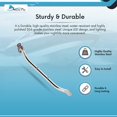 thumbnail image 4 of MARINE CITY Polished Stainless Steel 16 Inches Grab Rail Handle with 2 Blue LED Lights (16 Inches 2 LED Lights Grab Rail Handle) for Boats Yachts RVs (1 Pcs), 4 of 7