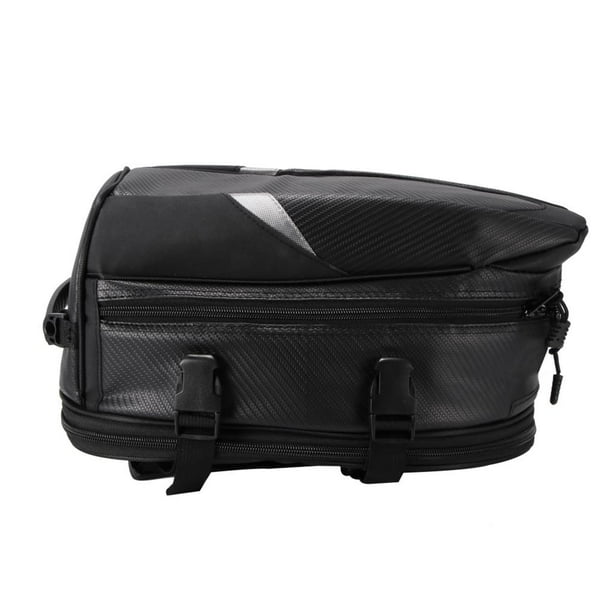Kenally Bolsa trasera de tela Universal para motocicleta, bolsa trasera para motocicleta, caja de almacenamiento de equipaje, impermeable, expandible Accesorios para motos Kenally VI004181-00