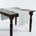 thumbnail image 4 of Saro Lifestyle Fringed Linen Design Stone Washed Runner Ivory, 4 of 5