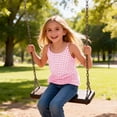 thumbnail image 4 of CCRFTGI Cute Tank Tops for Kids Girls Size 7 Sleeveless Summer Casual Girls Fashion Pink Plaid Camisole Tops Comdy Spaghetti Strap Crew Neck Tank Tops Pink 12-13 Years, 4 of 8