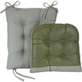 thumbnail image 4 of Klear Vu Gripper Non-Slip Omega 2-Piece Rocking Chair Cushion Set, Spa, 4 of 6