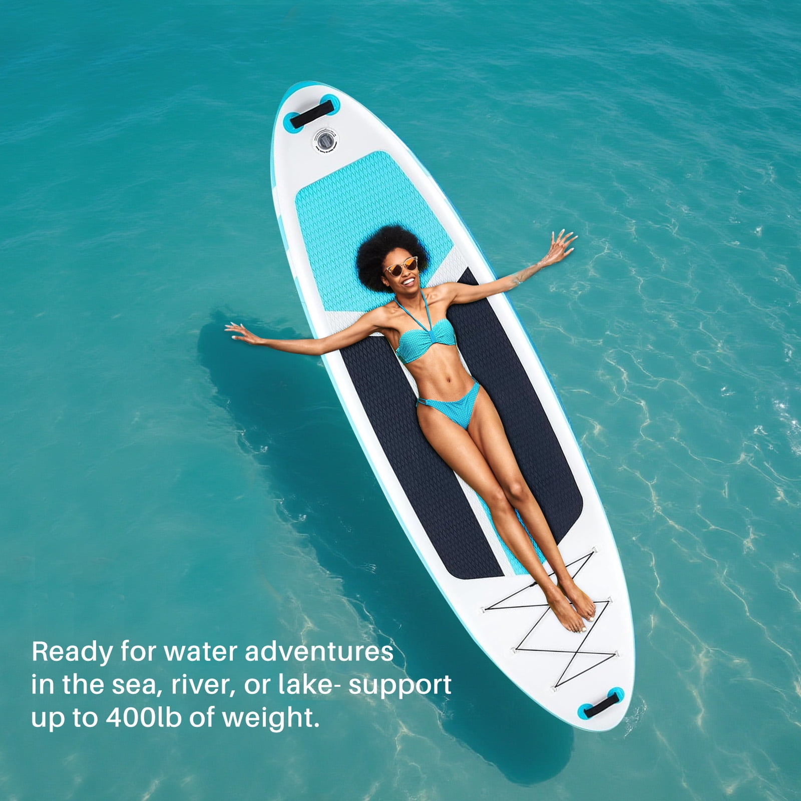 Blorly Paddle Board, Inflatable Stand Up Paddleboard Ultra-Light for Adults, Beginners and Experienced Surfers, Non-Slip, Premium SUP Paddleboard Accessories, Blue