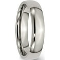 thumbnail image 4 of Titanium Polished 5mm Half Round Band (Size 12) Made In China tb159-12, 4 of 5