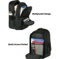 thumbnail image 4 of Sac à Dos à Roulettes, Sac à Dos pour Ordinateur Portable de 17 Pouces avec Roues pour le Lycée Ou le Collège, Sac à Dos de Voyage à Roulettes, Valise Cabine MATEIN, Sac d'Ordinateur Compact pour Hommes et Femmes, Noir, 4 of 5