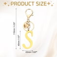 thumbnail image 2 of Llave de inicial Uxcell Letra S, anillo de corazón de acero inoxidable, dorado, 2 of 6