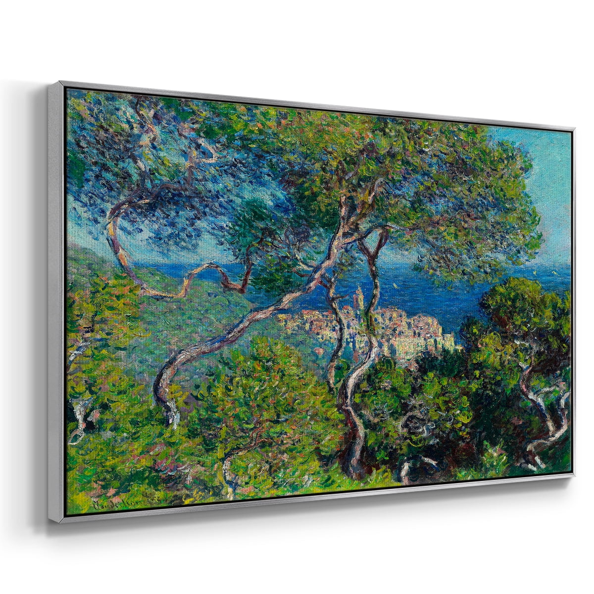 Vintage Landscape-CV By Wexford Home Framed in Silver Wood Gallery Wrapped Canvas 17 in. x 25 in.