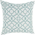 thumbnail image 2 of Nourison Lovely Lattice 20" x 20" Turquoise Indoor/Outdoor Washable Throw Pillow, 2 of 6