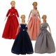 thumbnail image 1 of 4 juegos de ropa para muñecas, adecuado para ropa de muñecas nueva de 30 cm, conjunto de vestido de princesa con lazo, juguete de moda, casa de juegos para niñas, armario para niños, 1 of 5