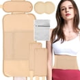 thumbnail image 1 of 4/6Pcs Waist Neck Oil Pack Set with Chest Pads Washable Reusable Leg Essential Oil Wrap Mess-Free Oil Pack Wrap with Adjustable Elastic Straps Soft Comfortable Oil Pack for Chest Waist Ne, 1 of 11