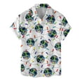 thumbnail image 4 of Funny Alien UFO Christmas Hawaiian Shirt For Men Aloha Mens Hawaiian Shirts Casual Short Sleeve Button Down Shirt Men, 4 of 7
