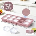 thumbnail image 3 of General Ice Cube Trays with Lid, 3 Pack 10 Cubes 2 Tbsp. Silicone Ice Cube Trays for Freezer, Perfect for Freezing and Storing Ice Cubes, Chocolates, Sauces, Juices, Fruit Purees and More, BPA Free, 3 of 18