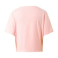 thumbnail image 4 of Razzly Women's T-Shirts Short Sleeve Knotted Hem Casual Tops Ideal for Everyday Wear in Spring and Summer Fashion(Pink,S), 4 of 7