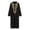 Black, variant on IWRICH Men's Gold Embroidery Long Kaftan Gown Arabic Abaya Dress Thobe Middle East Saudi Arab Kaftan Black XL