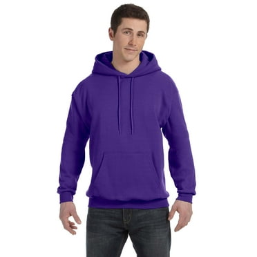 Hanes Adult Ecosmart Pullover Hood , P170 , Purple , Medium
