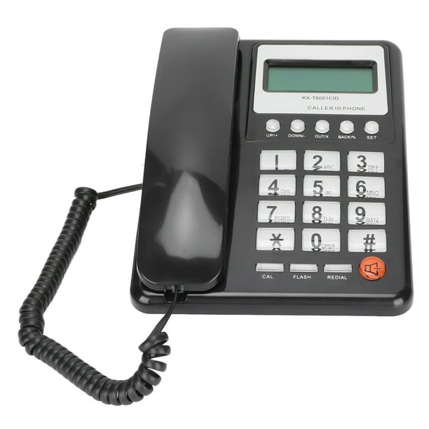 Teléfono de oficina KX-T8001CID Función REDIAL Calculadora de teléfonos fijos para hotel