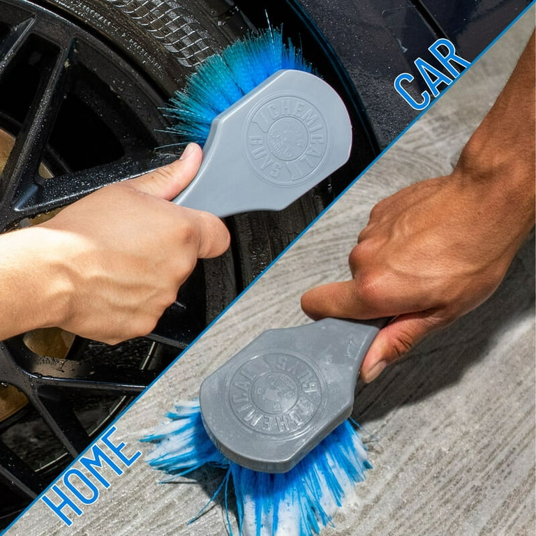  Tire Brush, Stiff Bristle Wheel Cleaning Brush, Car