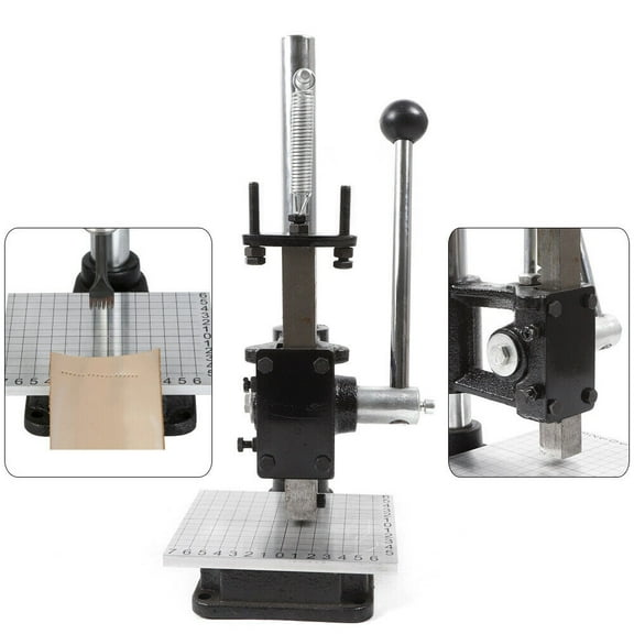 Leather Craft Imprinting Machine DIY Logo Embossing Press Stamp Punching Tool