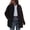 Black, variant on Faux Suede Jacket Women Fall Fashion Leather Jackets Long Sleeve Button Down Winter Coats Shackets Outerwear