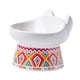 thumbnail image 1 of Cuenco elevado individual para gatos y perros, plato de alimentación antideslizante, cuenco de porcelana con cuello Rojo, 1 of 9