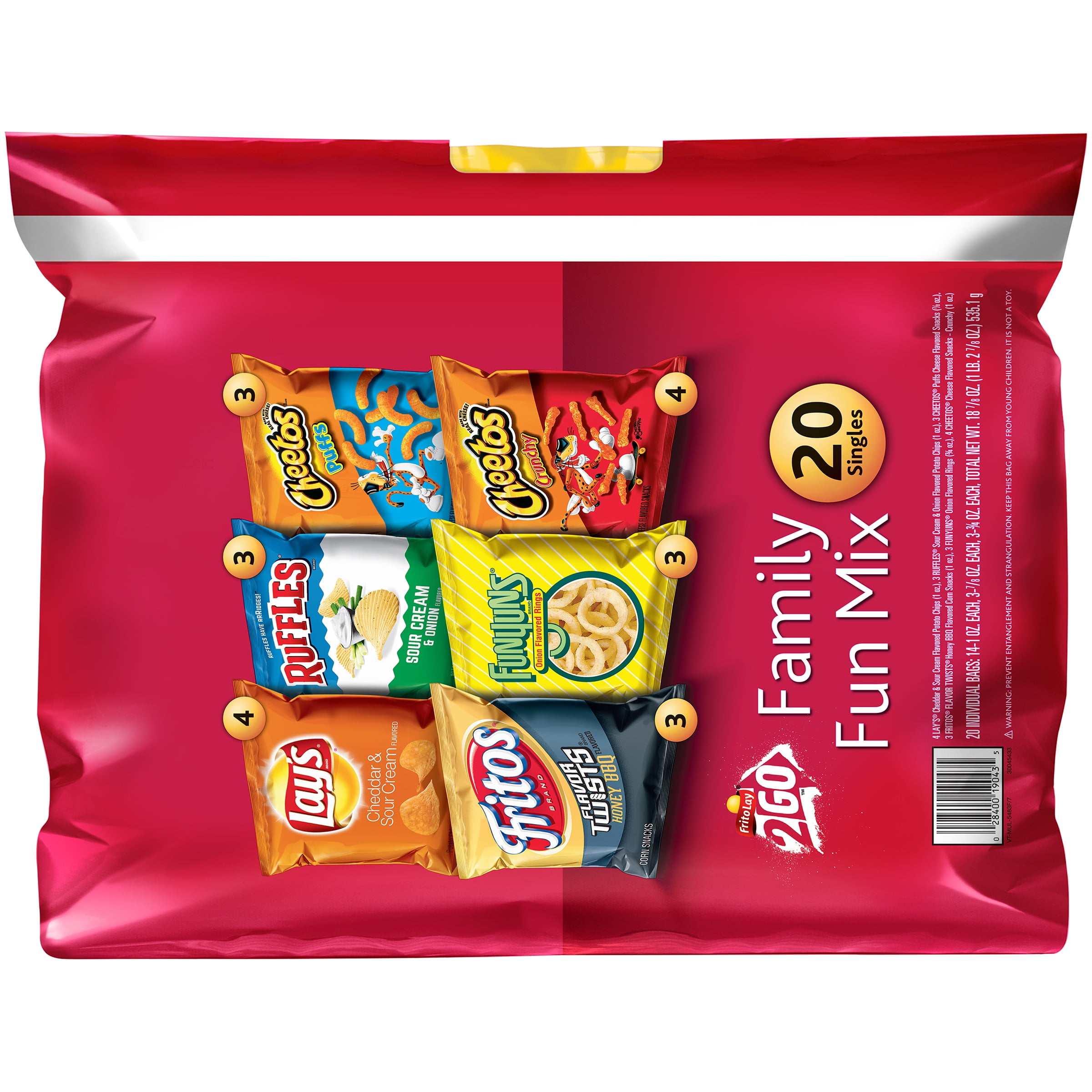 Frito Lay 2go Family Fun Mix Variety Pack 0 75 Oz 1 20 Ct