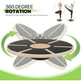 thumbnail image 5 of YEXJ Wooden Wobble Balance Board with 360 Rotation for Stability Training, Versatile Home Gym Exercise Balance Stability Trainer with Non-Slip Surface, 15.5" Diameter, 5 of 9